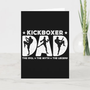 Kickboxer Vader Het Idol De Mythe Houdt van Kickbo Kaart