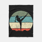 Kickboxing _4  fleece deken (Voorkant)