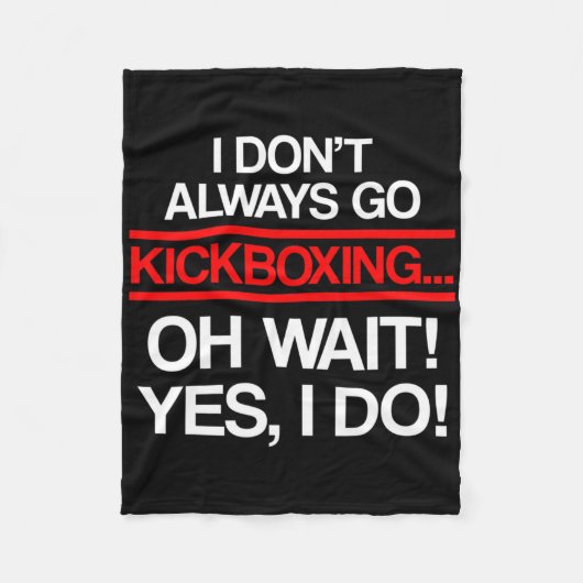 Kickboxing Always Kick Boxing Workout _1  Fleece Deken (Voorkant)
