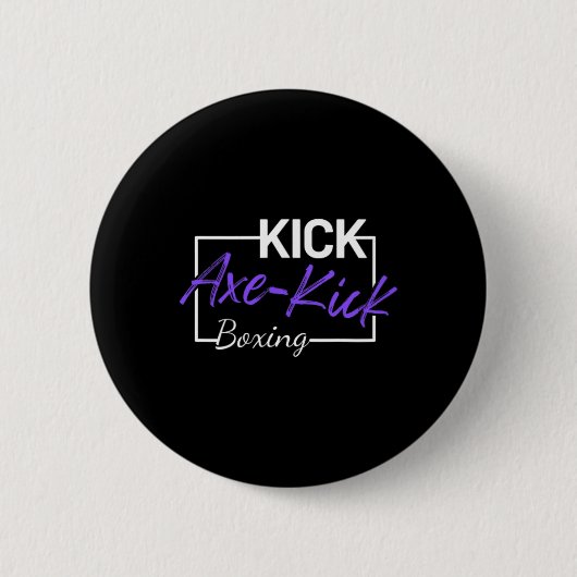 Kickboxing Axe Kick  Ronde Button 5,7 Cm (Voorkant)