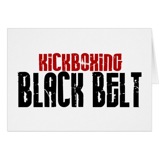 Kickboxing Black Belt Karate (Voorkant Horizontaal)