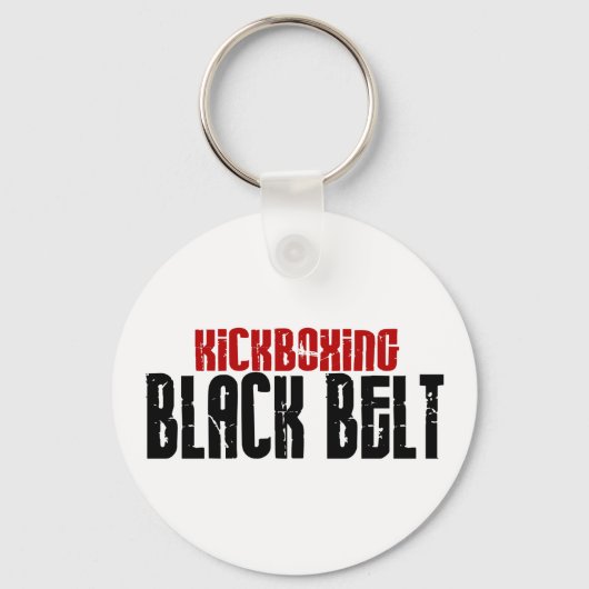 Kickboxing Black Belt Karate Sleutelhanger (Voorkant)