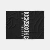 Kickboxing Boxing Material Arts Gift  Fleece Deken (Voorkant (Horizontaal))