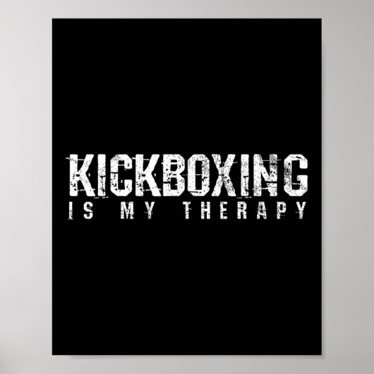 Kickboxing Boxing Material Arts Gift Poster (Voorkant)