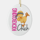 Kickboxing Chick Keramisch Ornament (Rechts)