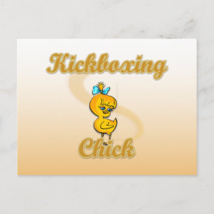 Kickboxing Chick.png Briefkaart