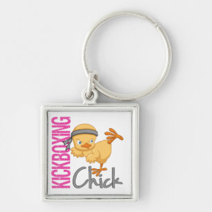 Kickboxing Chick Sleutelhanger