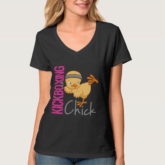 Kickboxing Chick T-shirt (Voorkant)
