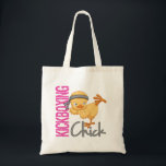 Kickboxing Chick Tote Bag<br><div class="desc">Kickboxing Chick Karate Shirten,  Gifts en Merchandise for Martial Arts GirlsKickboxing meiden,  show van je vechtkunst 'stijl' met onze Kickboxing Chick shirten,  geschenken,  kleding en koopwaar met een schattige cartoon die een karate trap doet. Perfect cadeauidee voor het karate meisje op je lijst!</div>