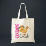 Kickboxing Chick Tote Bag<br><div class="desc">Kickboxing Chick Karate Shirten,  Gifts en Merchandise for Martial Arts GirlsKickboxing meiden,  show van je vechtkunst 'stijl' met onze Kickboxing Chick shirten,  geschenken,  kleding en koopwaar met een schattige cartoon die een karate trap doet. Perfect cadeauidee voor het karate meisje op je lijst!</div>