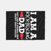 Kickboxing Dad  Fleece Deken (Voorkant (Horizontaal))