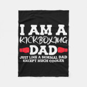 Kickboxing Dad  Fleece Deken (Voorkant)