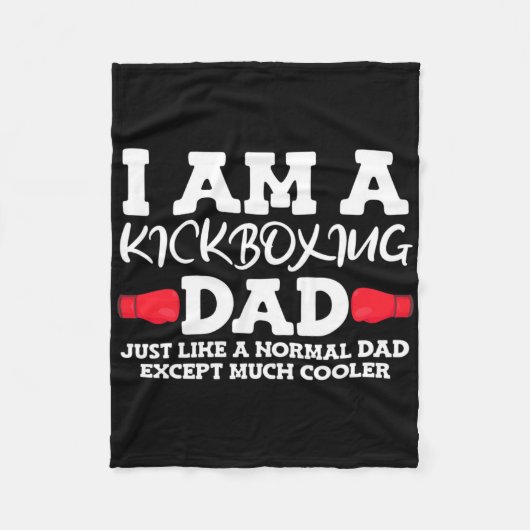 Kickboxing Dad  Fleece Deken (Voorkant)
