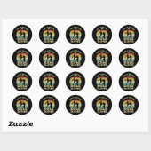 Kickboxing Design For A Muay Thai Fighter  Ronde Sticker (Vel)
