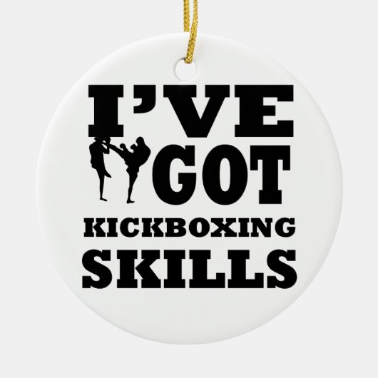 Kickboxing-design Keramisch Ornament (Voorkant)