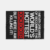 Kickboxing Dreamed Kick Boxing Workout  Fleece Deken (Voorkant (Horizontaal))