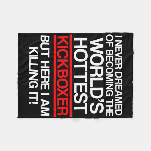 Kickboxing Dreamed Kick Boxing Workout  Fleece Deken (Voorkant (Horizontaal))