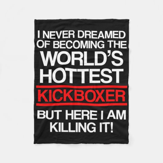 Kickboxing Dreamed Kick Boxing Workout  Fleece Deken (Voorkant)