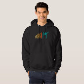 Kickboxing Evolution Retro Outfit Hoodie (Voorkant volledig)