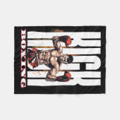 Kickboxing Fighting Style  Fleece Deken (Voorkant (Horizontaal))