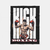 Kickboxing Fighting Style  Fleece Deken (Voorkant)
