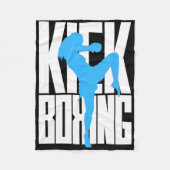 Kickboxing Girl In Training  Fleece Deken (Voorkant)