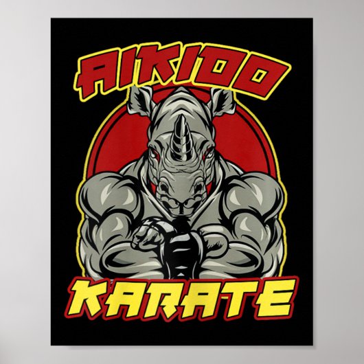 Kickboxing Grandpa Martial Arts Poster (Voorkant)