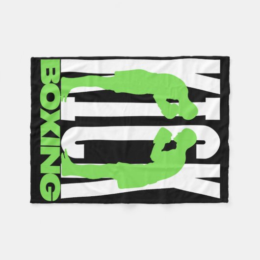 Kickboxing Greeting  Fleece Deken (Voorkant (Horizontaal))