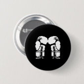 Kickboxing Handschoenen Pixel Art Sanda  Ronde Button 5,7 Cm (Voorkant /achterkant)