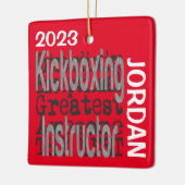 Kickboxing Instructor Extraordinaire CUSTOM Keramisch Ornament (Links)