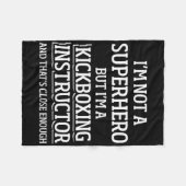 Kickboxing Instructor Kick Boxing Workout _5  Fleece Deken (Voorkant (Horizontaal))
