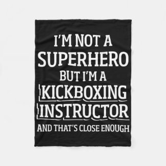 Kickboxing Instructor Kick Boxing Workout _5  Fleece Deken