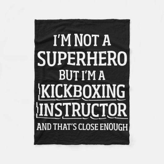 Kickboxing Instructor Kick Boxing Workout _5  Fleece Deken (Voorkant)
