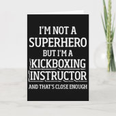 Kickboxing Instructor Kick Boxing Workout _5  Kaart (Voorkant)