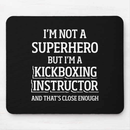 Kickboxing Instructor Kick Boxing Workout _5  Muismat (Voorkant)