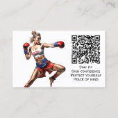 Kickboxing Instructor Visitekaartje (Achterkant)