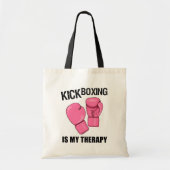 Kickboxing is mijn Therapy Canvas tas Womens (Voorkant)