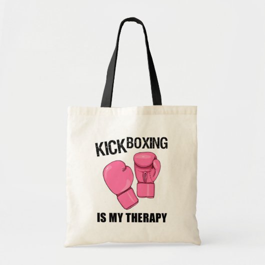 Kickboxing is mijn Therapy Canvas tas Womens (Voorkant)