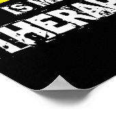 Kickboxing Is My Therapy Kickbox  Poster (Hoek)