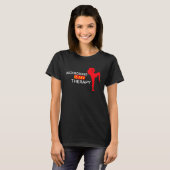 Kickboxing Is My Therapy One Coolest  Kickboxing M T-shirt (Voorkant volledig)