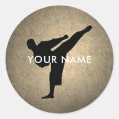 Kickboxing - Karate Sticker (Voorkant)
