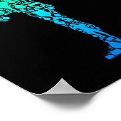 Kickboxing Kickboxer Karate Kids Boys Men  Poster (Hoek)