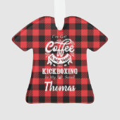 Kickboxing-koffie op maat in mijn zegen ornament (achterkant)