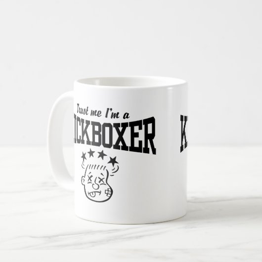 Kickboxing Koffiemok (Voorkant links)