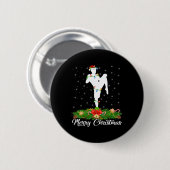Kickboxing Lover Matching Santa Hat Kickboxing Chr Ronde Button 5,7 Cm (Voorkant /achterkant)