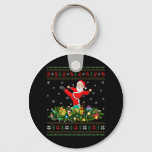 Kickboxing Martial Art Lover Xmas Ugly Kickboxing Sleutelhanger