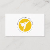 Kickboxing - Martial Arts Logo Visitekaartje (Voorkant)