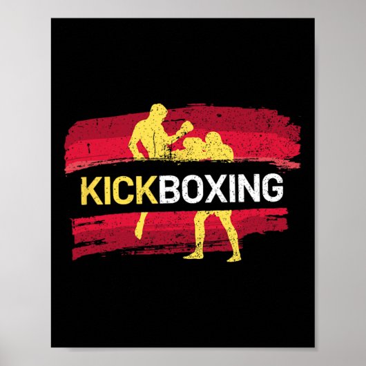 Kickboxing Martial Arts  Poster (Voorkant)