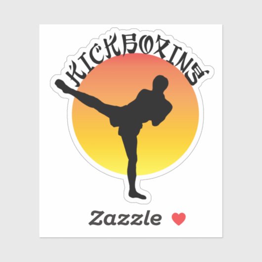 Kickboxing Martial Arts Self Defense Sticker (Vel)