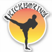 Kickboxing Martial Arts Self Defense Sticker (Voorkant)